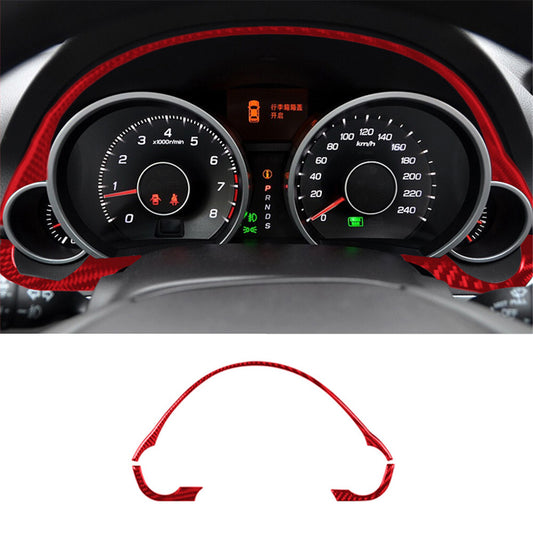Red Carbon Fiber Interior Speedometer Surround Cover Trim for ACURA TL 2009-2014