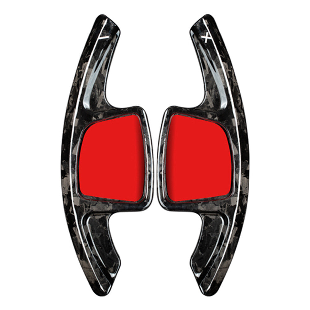 2PCS Steering Wheel Paddle Shifter Extension Carbon Fiber Fit for Audi A7 2019-2021