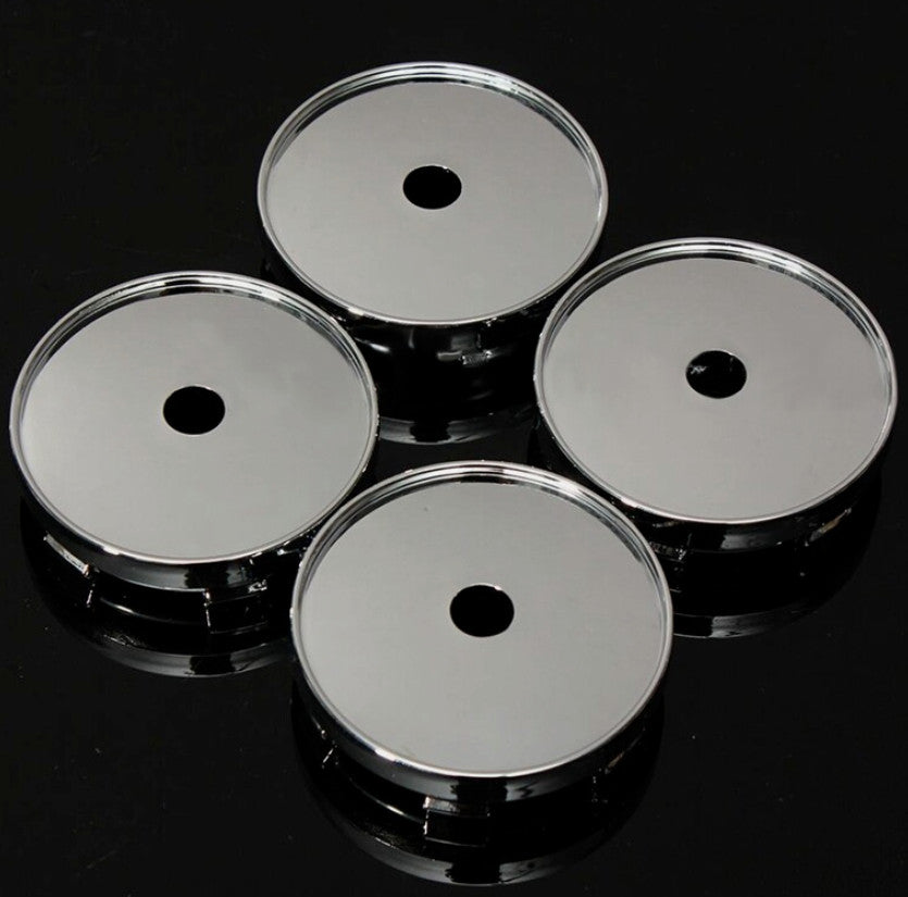 4x60mm for DS Black Chrome Wheel Center Cover, Hub Cover, Rim Cover, Decal, Logo