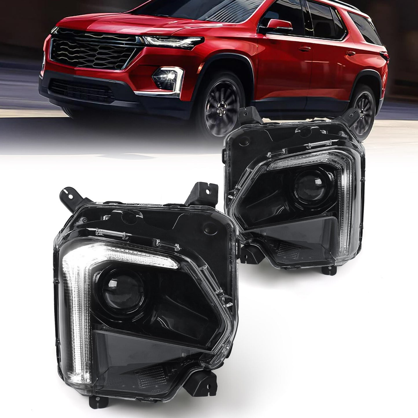 2P Retirement 2022 - 2023 for Chevrolet Traverse LED DRL Bright and Bright LH