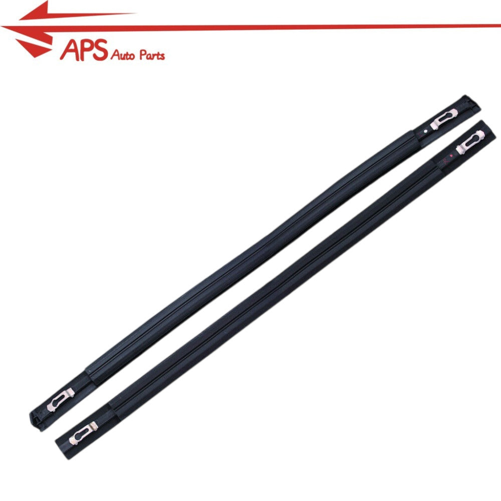 Pair of new black roof trim molding kits suitable for 2016-2021 for Honda for Civic Sedan 5-Door