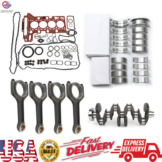 Engine Rebuild Overhaul Kit Crankshaft CONNECTING RODS for BMW N20 N26 125i 320i