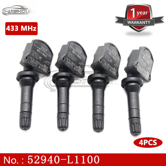 4-piece TPMS tire pressure monitoring sensor kit suitable for Hyundai and for Kia models 52940-L1100.