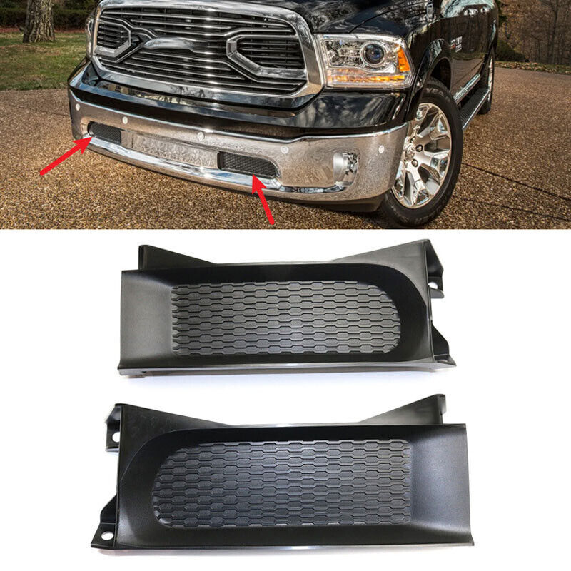 For 2013-2018 for Ram 1500 1 Pair Front Bumper Trim Fog light cover ABS Left Right