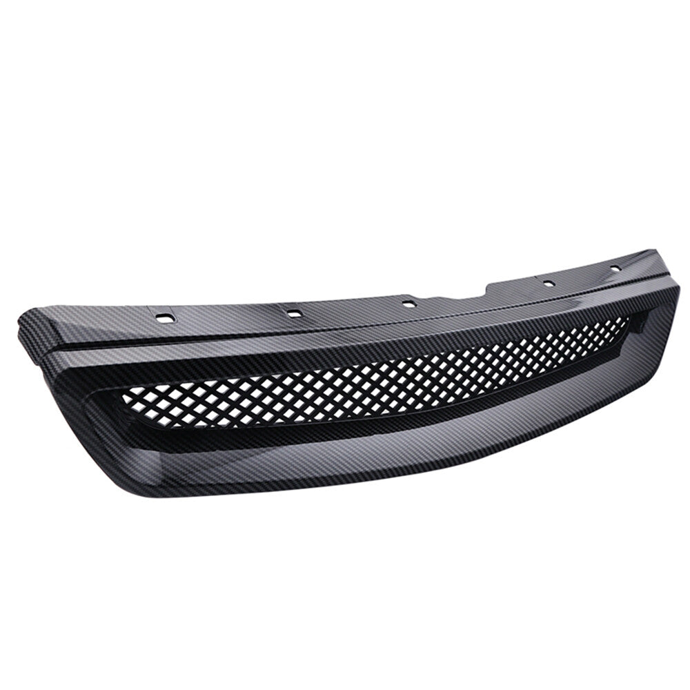 Front grille mesh grill with ABS, carbon fiber, suitable for 99-00 for Honda for Civic EX JDM CX DX