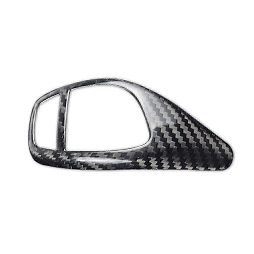 Black Carbon Fiber Gear Shift Knob Cover Trim Fit for BMW 1 2 3 4 5 6 Series X3 X5/4