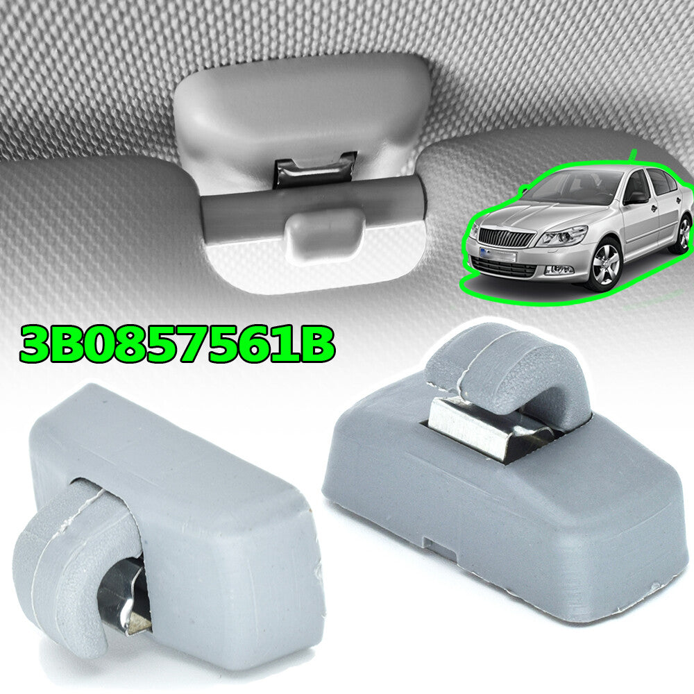 2X Sun Visor Clip for VW Transporter T4/T5 Amrok Beetle for Bora Caddy Eos for Golf Lupo