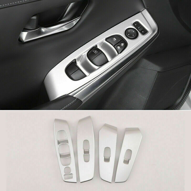 for Nissan Sentra 2020-2022 ABS Silver Window Lift Switch Regulater Panel Trim