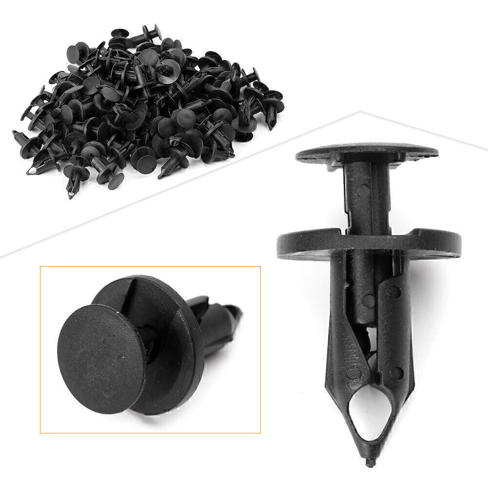 100X Car Body Bumper Fender Plastic Retainer Push Pin Clip Rivet Fasteners Kit