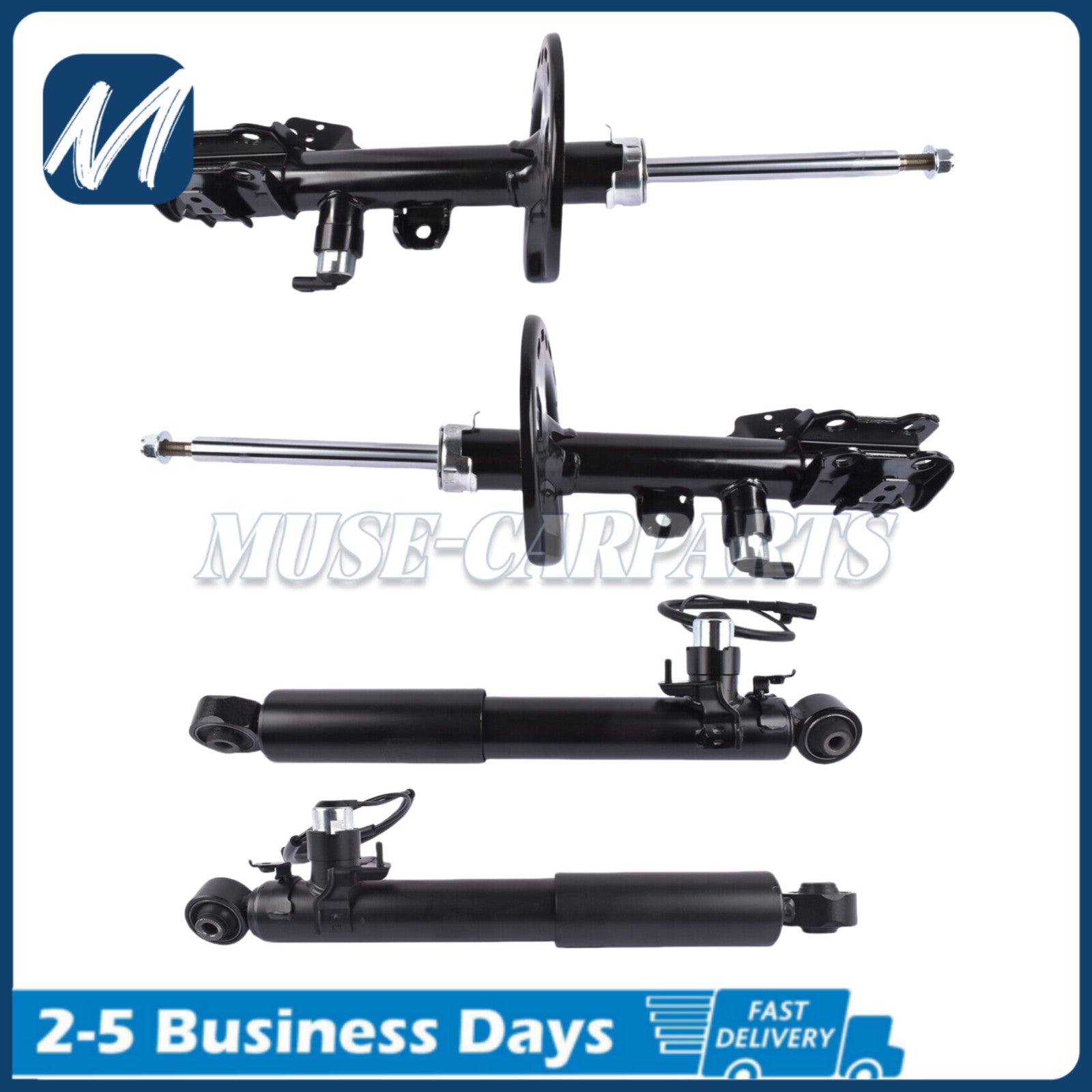 Pair of rear LH right-hand grip shock absorber struts with PASM for Porsche 970 for Panamera 2010-2016
