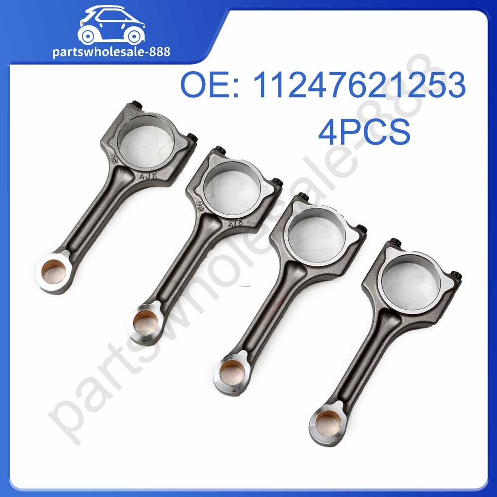 11247621253 for BMW 4Pcs Engine Connecting Rod Set F20 F21 F30 for MINI N13B16A 1.6L