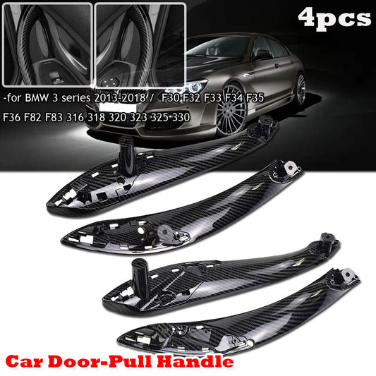 Interior door handle trim cover for BMW 3 Series, F30, F35 - Carbon Fiber