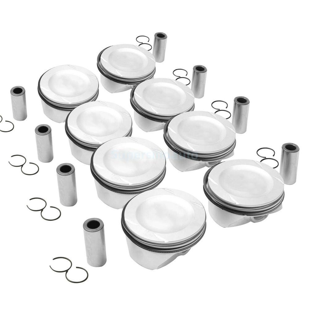Engine Piston Set w/Rings 2780301317 for Mercedes-Benz C218 X218 W212 S212 5.5L