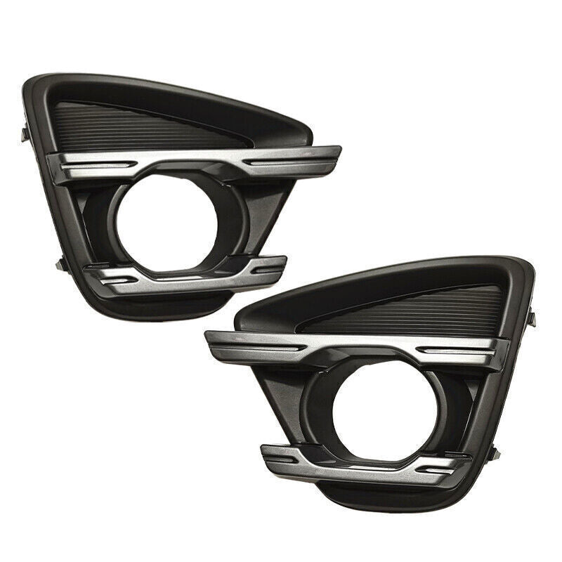 Pair Front Bumper Bezels Fog Light Cover Frame for Mazda CX-5 2013-2016 LH RH