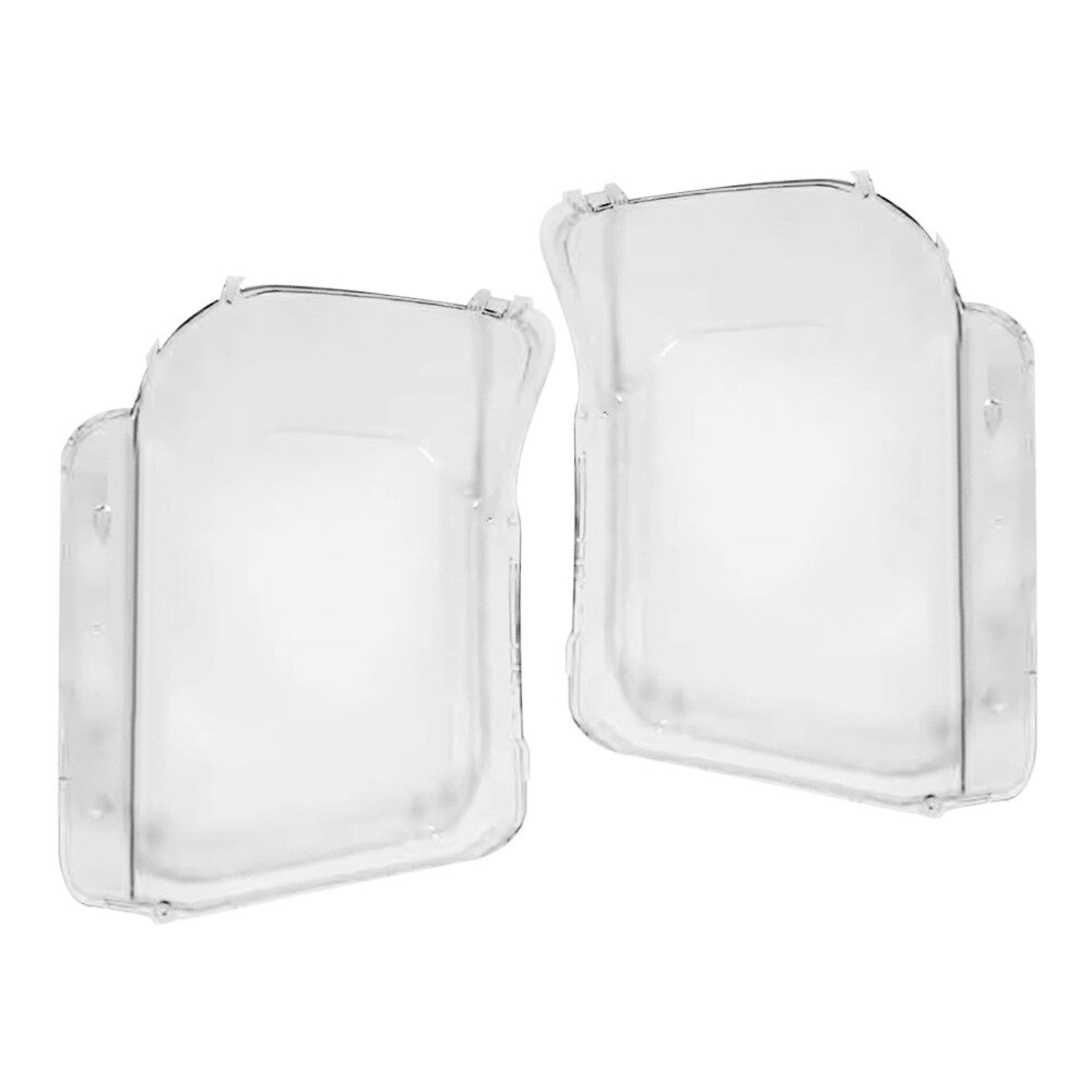 Fits for Sierra 1500 2500 14-18 2x LH RH Headlight Lens Cover Clear no Glue