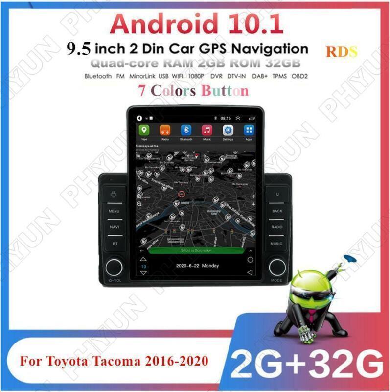 Android 10.1 Radio For 2016-2020 for Toyota Tacoma Stereo 9.5 GPS Navigation 2+32GB