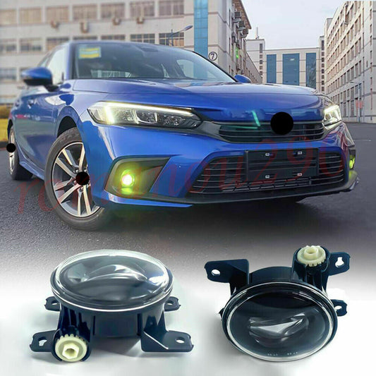 2022-2023 for Honda for Civic Sedan LED Front Bumper Fog Lights w/Cable Switch 2X