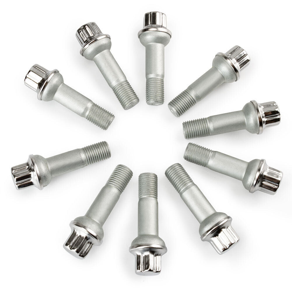 10PCS Wheel Lug Bolt Nuts for Mercedes-Benz AMG GT 43 CL GL GLK ML S-Class E63