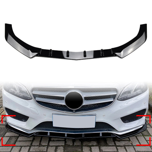 Bumper Lip Spoiler Kit Front for Mercedes-Benz E Class W212 E200 E220 E250 E300
