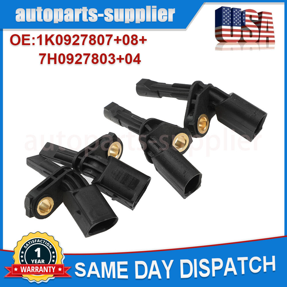 4. Front, rear, left, and right ABS wheel speed sensors suitable for Audi and for Volkswagen .