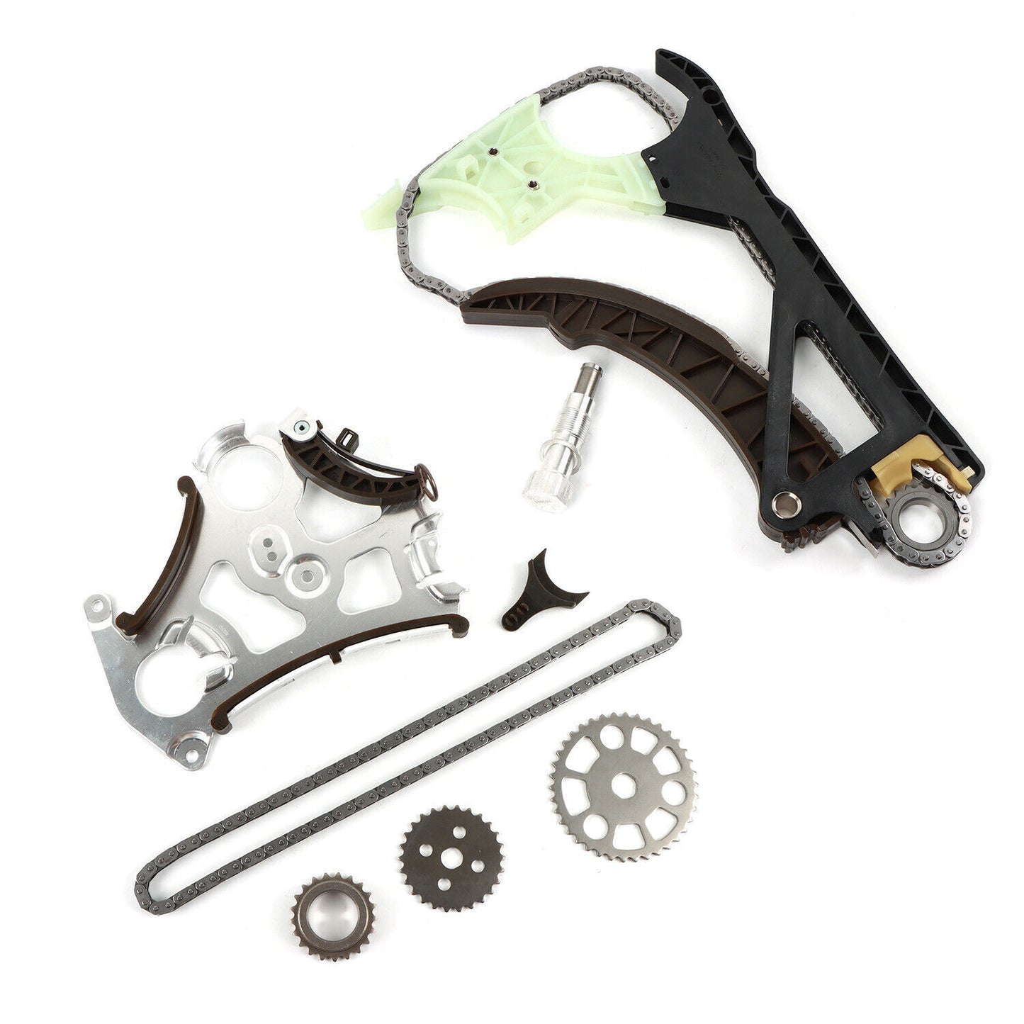 Timing Chain Kit Engine Oil Pump Gear Guide Rail Assembly for BMW N52 N55 325 US