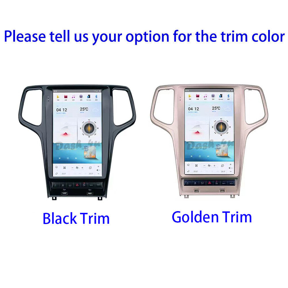 13.6 Android for Tesla Vertical Screen GPS Radio for Jeep Grand Cherokee 2014-2022