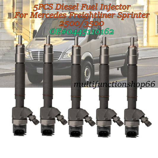 0445110162 5 fuel injectors for Dodge for Freightliner Sprinter 2500 3500 2004-06
