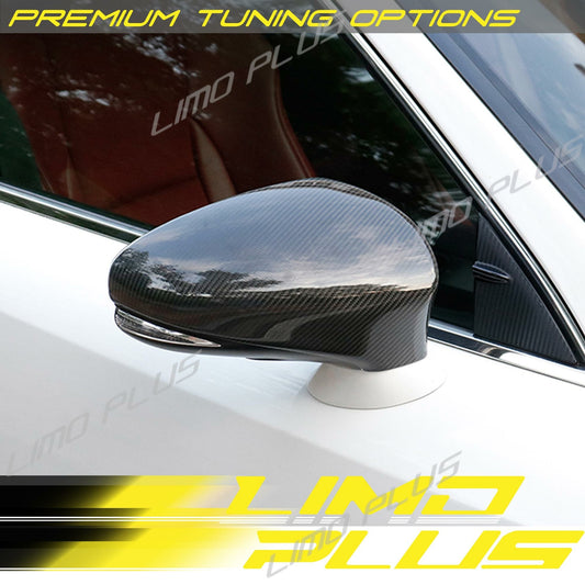 Replacement Real Carbon Fiber Mirror Cover Caps for Lexus RC300 RC350 RC-F 14-18