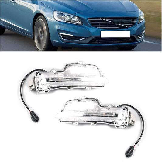 For Car Front Bumer Left Right LED DRL Fog Light Fit for Volvo S60 2014-2018