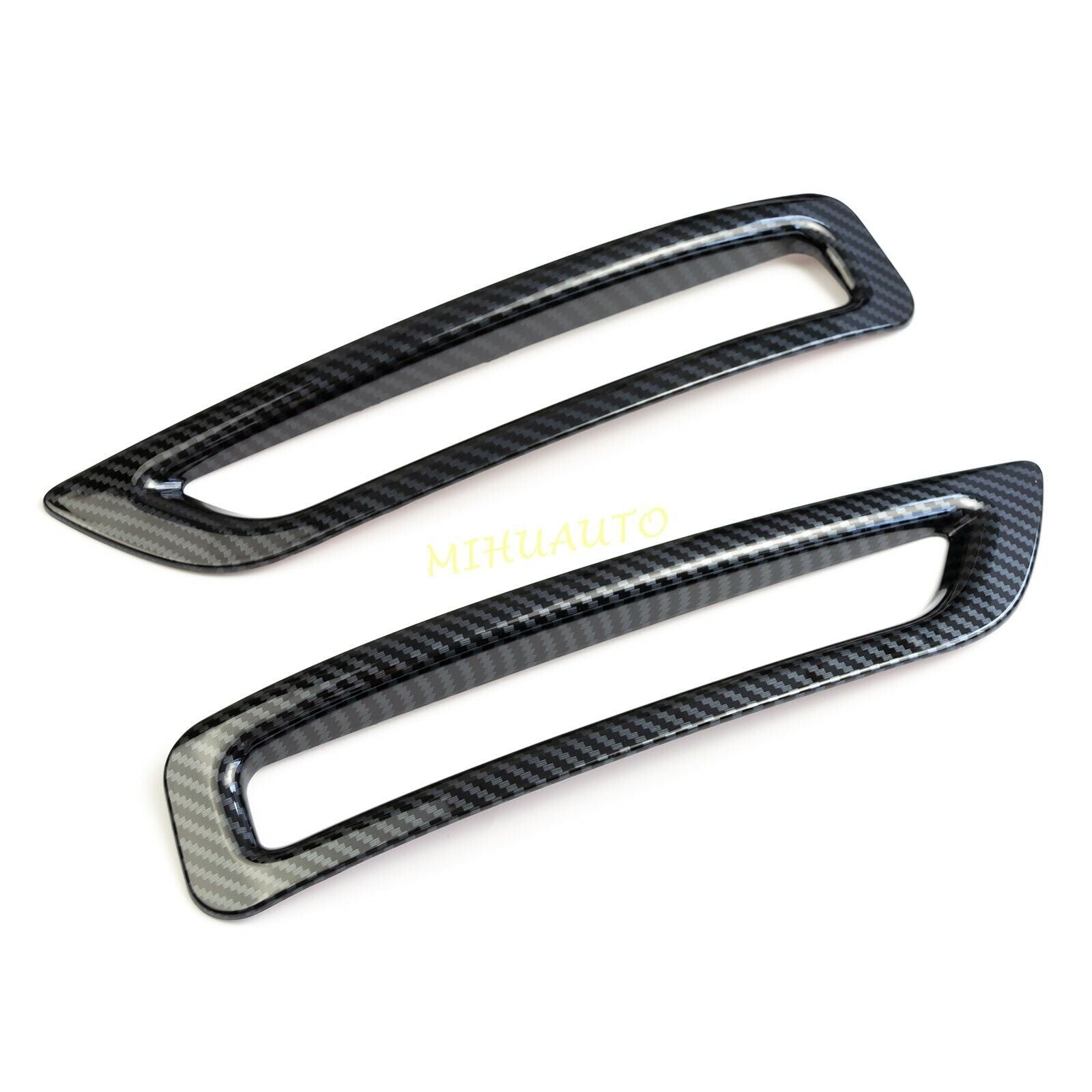 for Nissan Sentra 2020-2023 Carbon Fiber Rear Bumper Fog Light Lamp Frame Trims