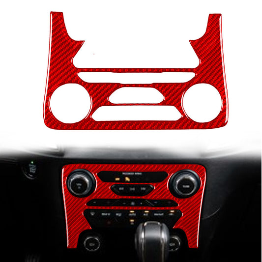 Carbon Fiber AC Climate Control Panel Cover Trim FIT for Ford Ranger Sport 2019-22