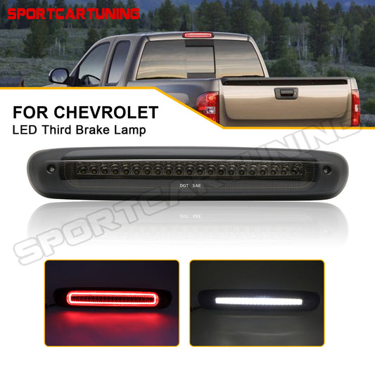 Suitable for 07-13 for Chevrolet Silverado for GMC for Sierra LED third brake cargo light smoked