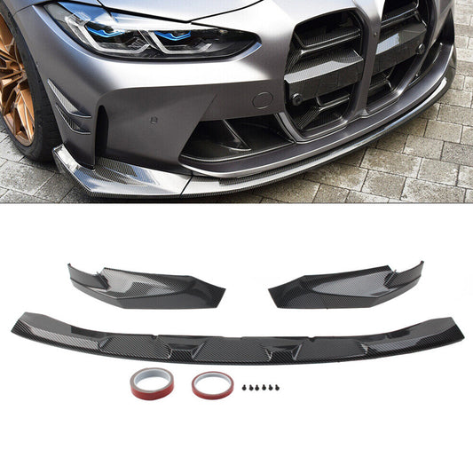 Front Bumper Lip Splitter Spoiler for BMW G80 M3 G82 G83 M4 2021 2022 2023