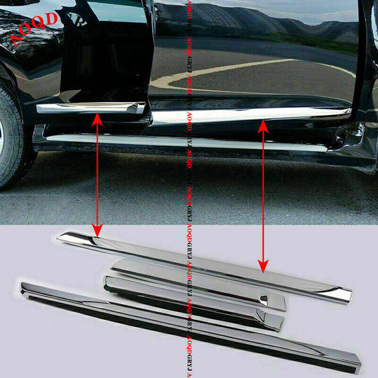 ABS Chrome Door Body Molding Covers Trim for Toyota for Land Cruiser LC200 2016-2021