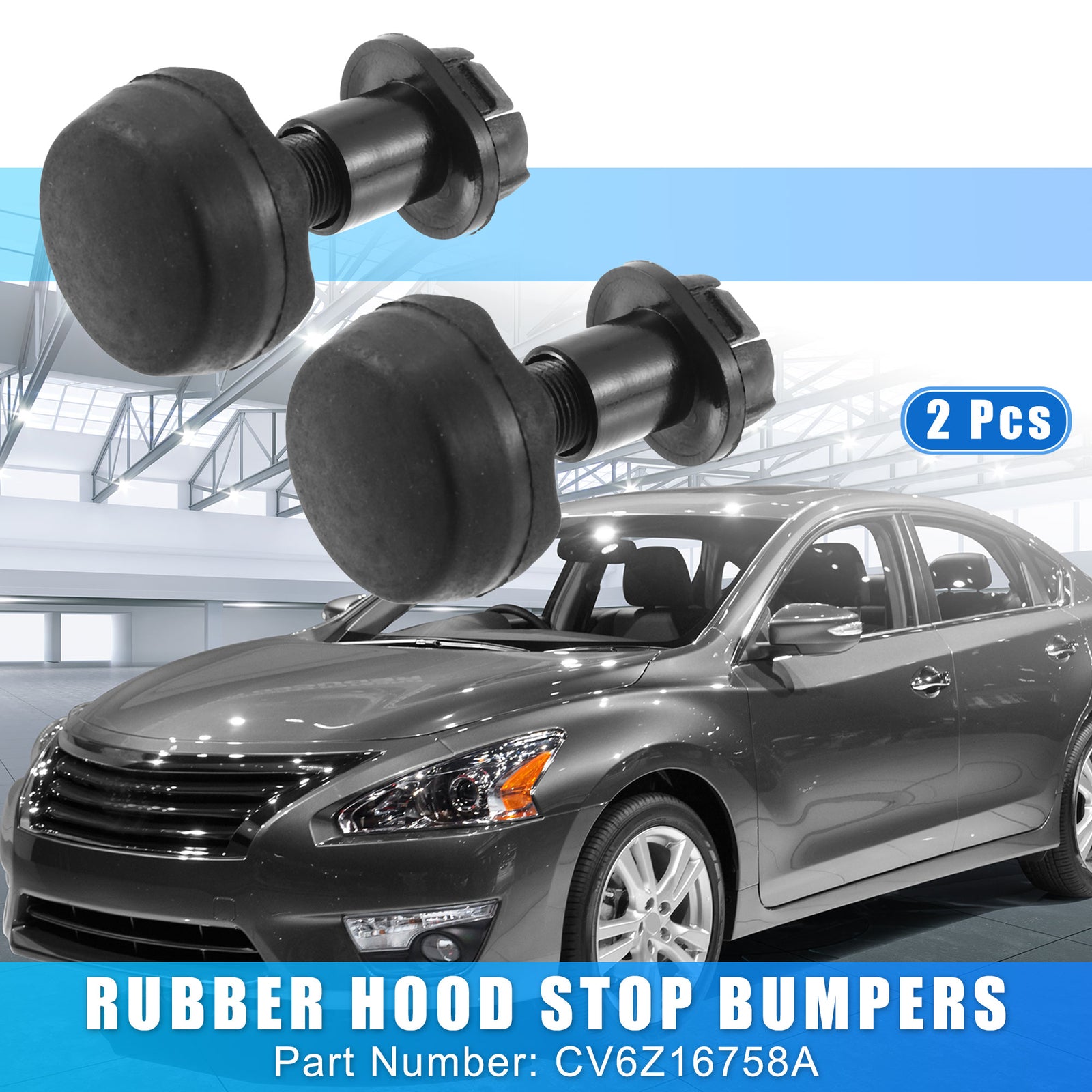 2 Pcs Hood Stop Cushion Bumper Rubber Fit for Ford Focus 2012-2013 CV6Z16758A