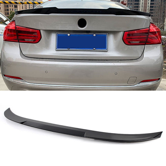 Rear Trunk Lip Spoiler Wing Gloss Black for BMW 3 Series F30 F80 V Style 2012-18