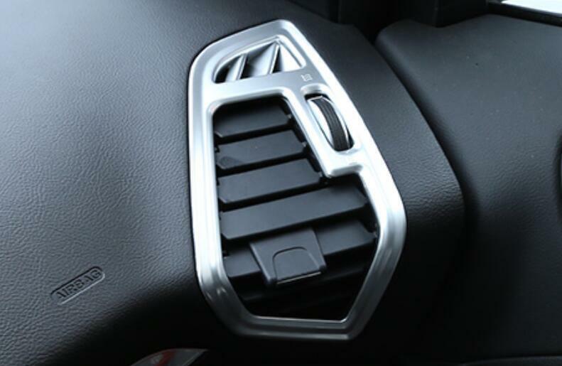 Matte Silver Console LR Air Outlet Vent Trim 2PC for Ford Escape Kuga 2013-2019