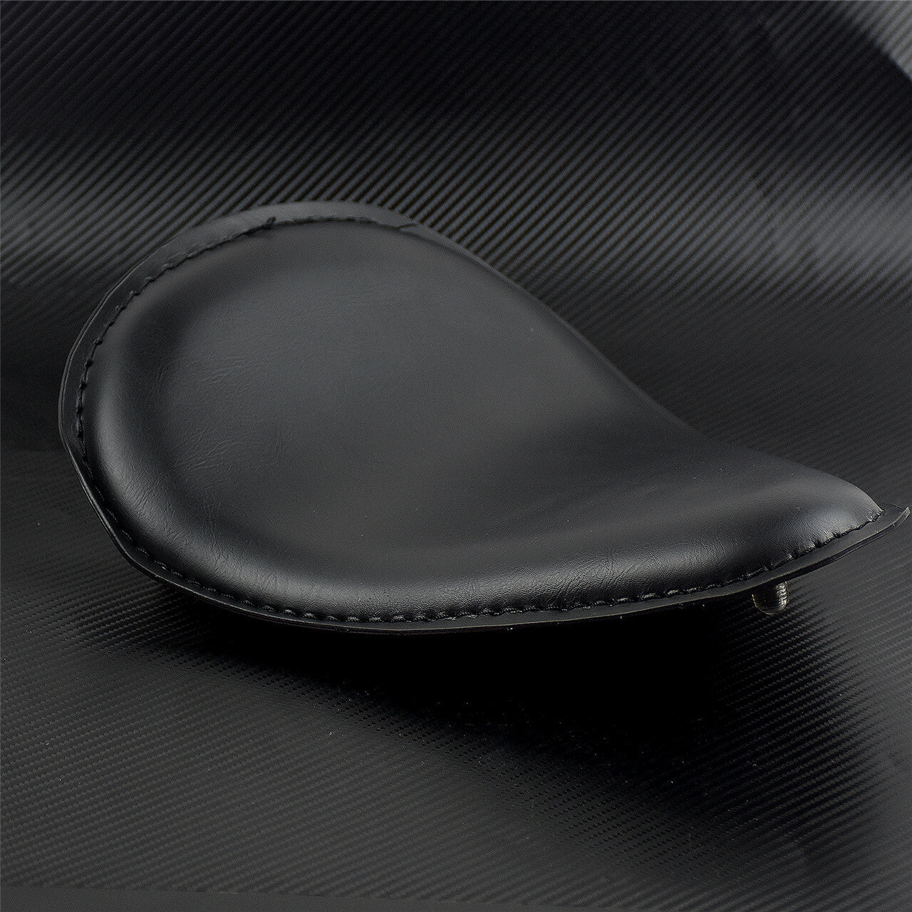 Motorcycle Black Solo Driver Leather for Seat Fit for Harley for Yamaha Chopper Bobber