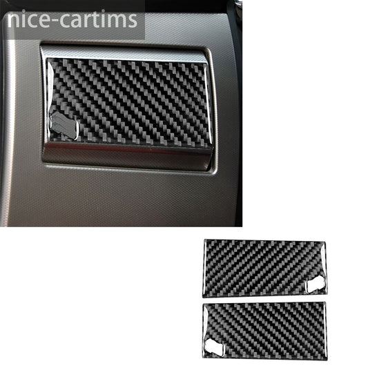 2¡ÁCarbon Fiber Dashboard Side Air Vent Outlet Panel Trim for Jaguar XF 2009-2011