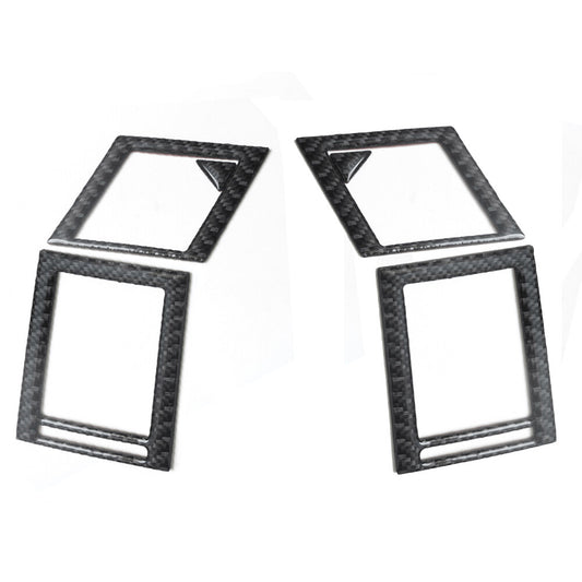 6Pcs Carbon Fiber Interior Side AC Air Vent Cover Trim for Chrysler 300 2005-07