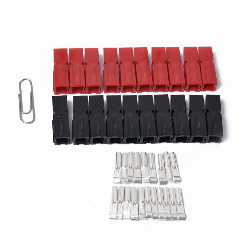 20-Piece Black/Red Automotive Battery Quik Connector 30 Ampere Electrical Connector Plug Kit