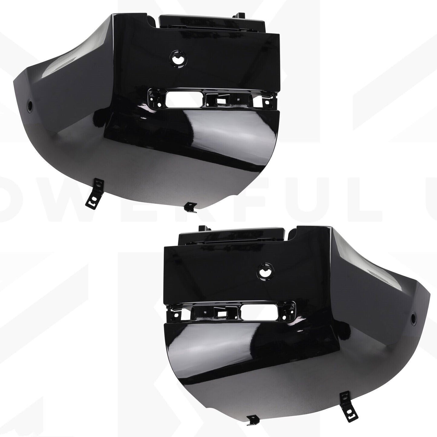 Front Rear Bumper Corner Kit 4pc Gloss Black for Land Rover New for Defender L663