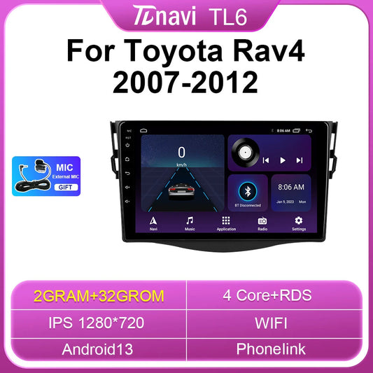 Android Car Radio for Toyota RAV 4 RAV4 07-12 Video Player Navigation Stereo GPS