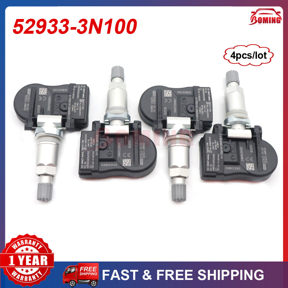 4X New Tire Pressure Sensor TPMS Fits for Hyundai Accent for Kia Sorento 52933-3N100