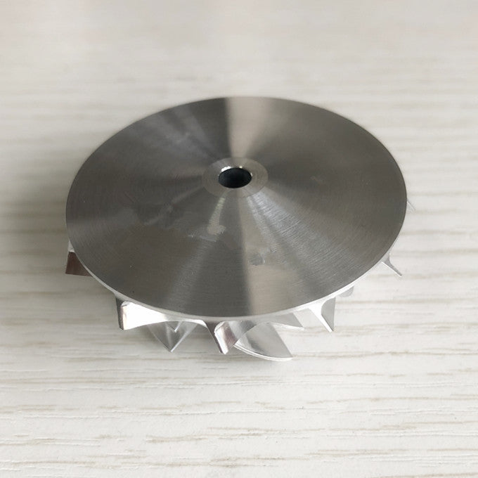 TF035 13T 38.35/51.00 mm 6+6 Blade Performance Billet Compressor Wheel