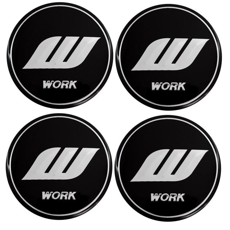 4-piece set of 60mm for DS rim caps, hub center caps, hub logos, black chrome plating.
