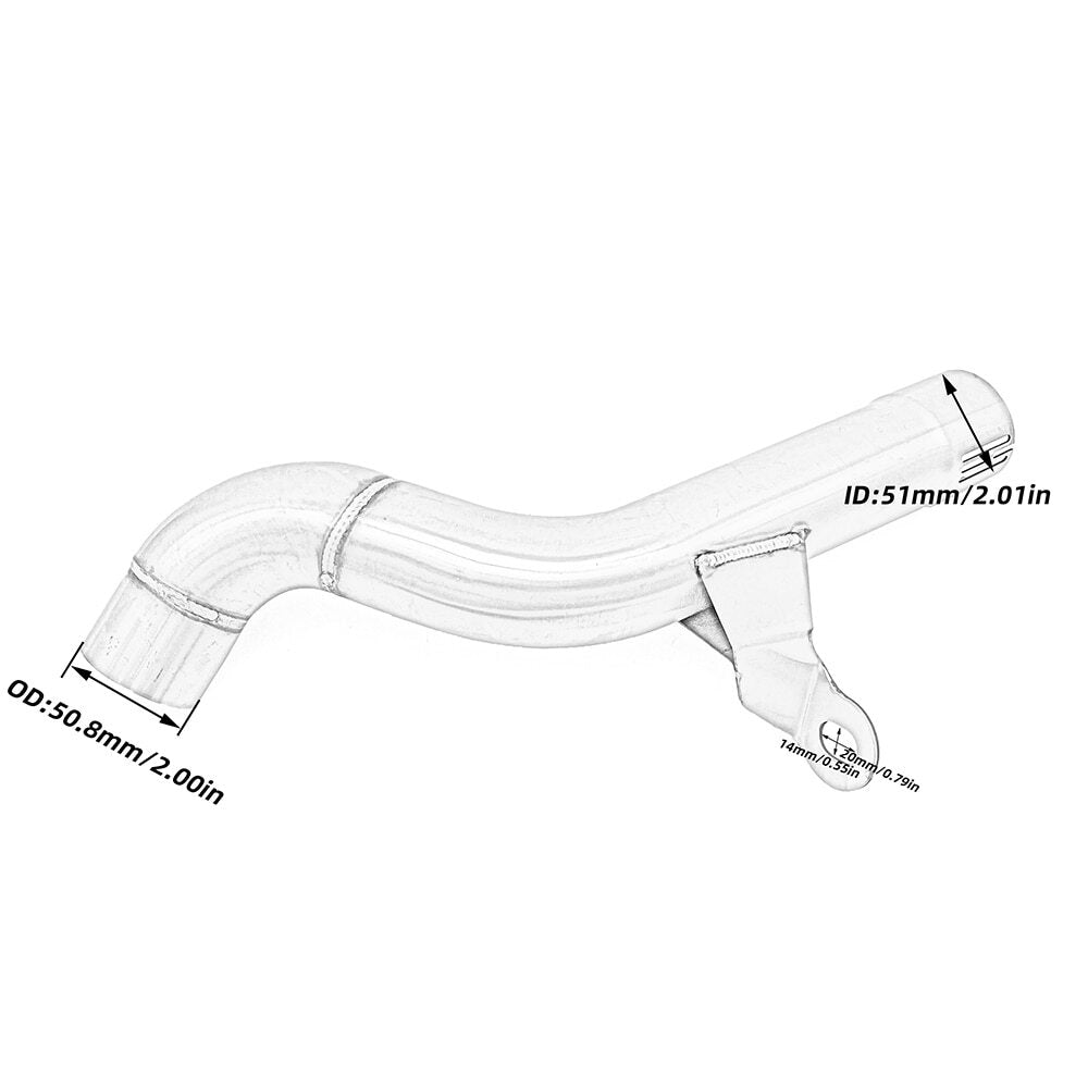 for BMW F750 850 GS ADV Exhaust Muffler Mid Link Pipe Connect Slip On Connector
