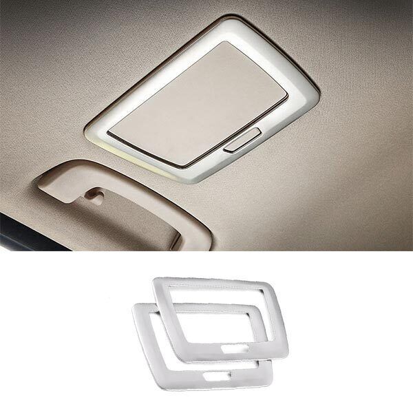 for BMW 3 4 Series GT 2013-2019 2PCS Cover Trim ABS Silver Rear Makeup Mirror