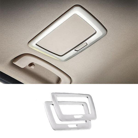 for BMW 3 4 Series GT 2013-2019 2PCS Cover Trim ABS Silver Rear Makeup Mirror