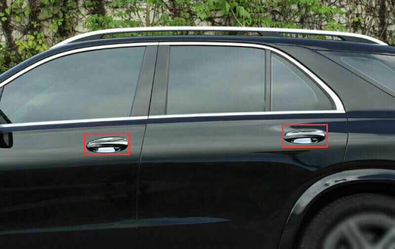 for Benz GLE GLS 2020-2022 chrome abs outside outside door key cover trim 4st